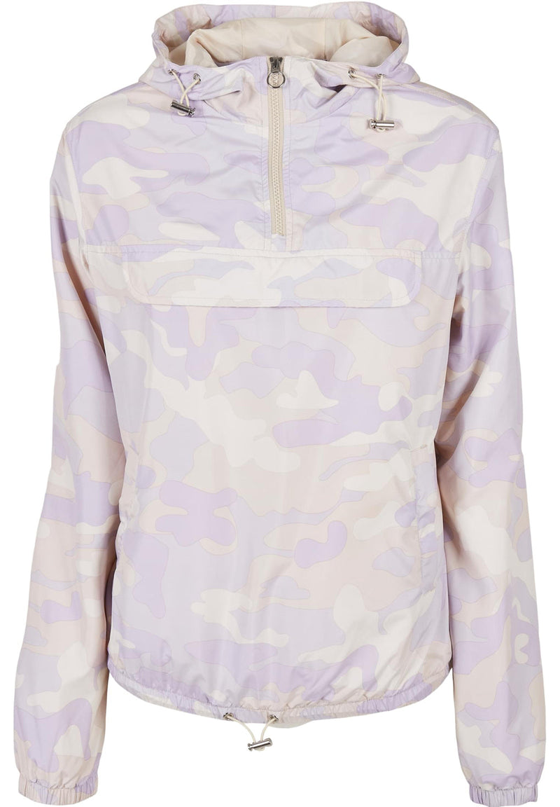 Urban Classics Ladies Camo Pull Over Jacket hos Stillo