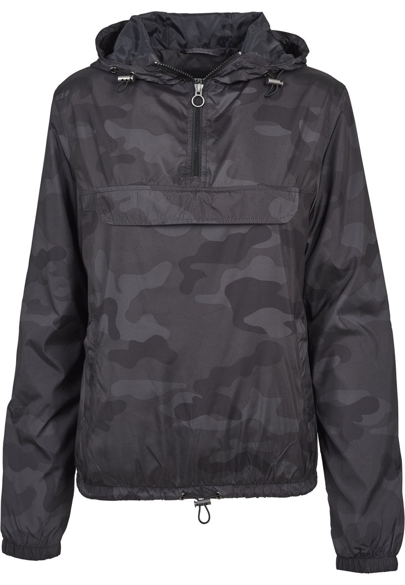 Urban Classics Ladies Camo Pull Over Jacket hos Stillo