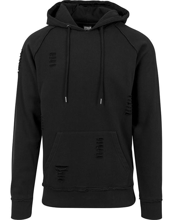 Urban Classics Ripped Raglan Hoody hos Stillo