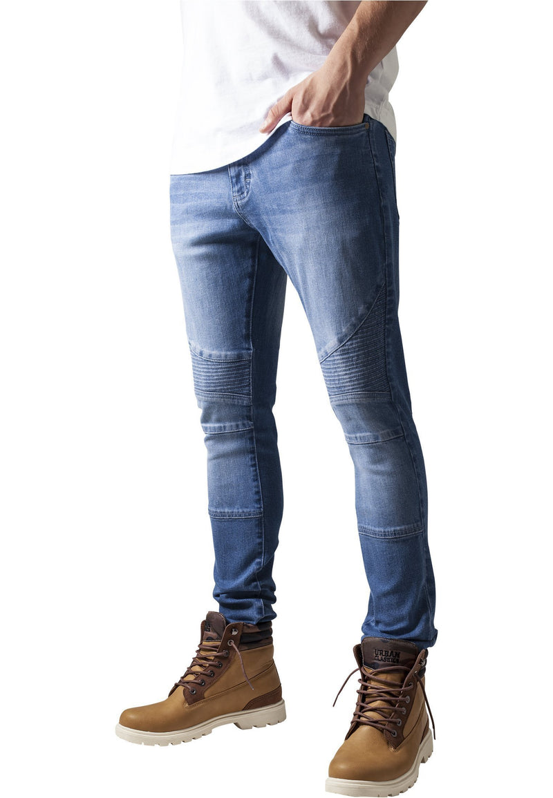 Urban Classics Slim Fit Biker Jeans hos Stillo