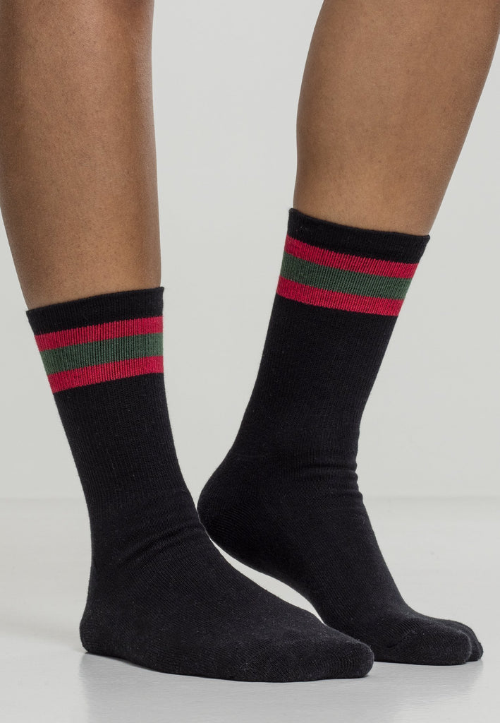 Urban Classics Stripy Sport Socks 2-Pack hos Stillo