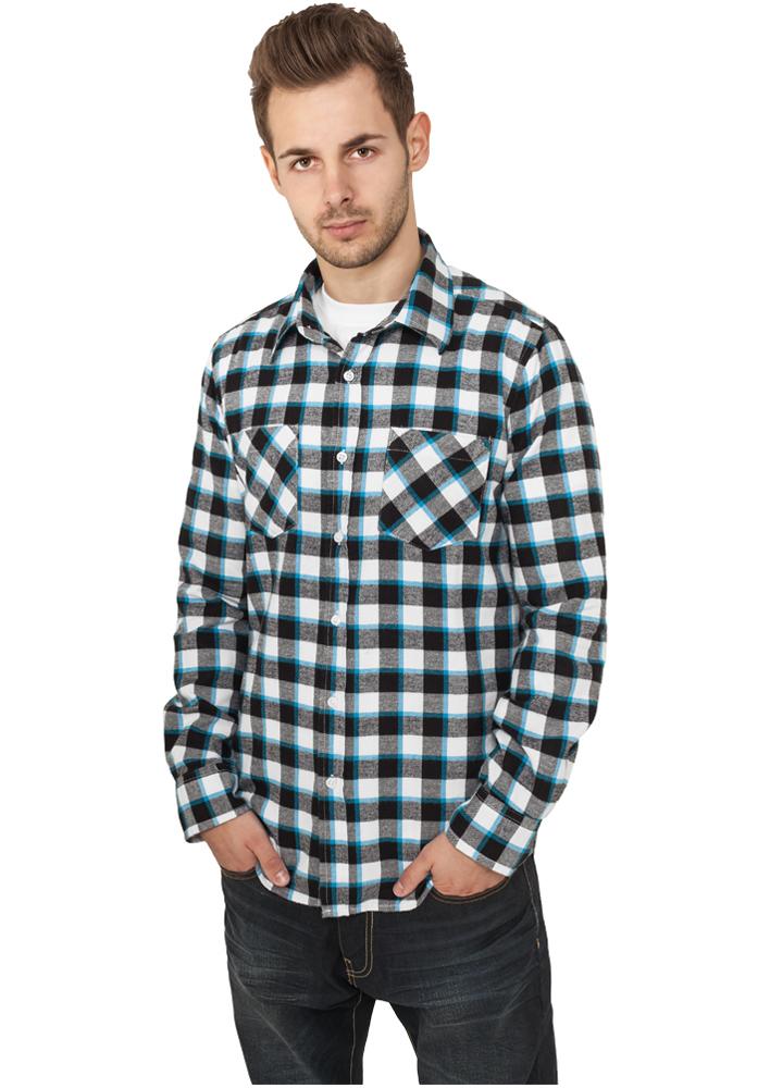 Urban Classics Tricolor Checked Light Flanell Shirt Urban Classics