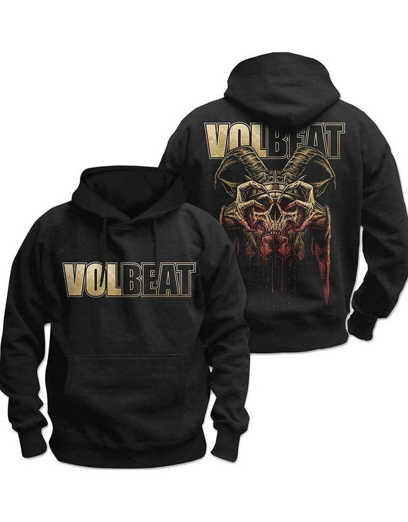 Volbeat Bleeding Crown Skull Hoody hos Stillo